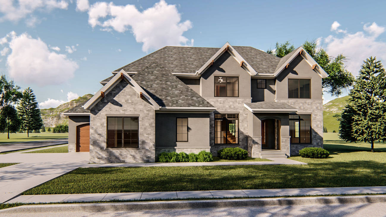 2 Story Traditional House Plan | Youngtown