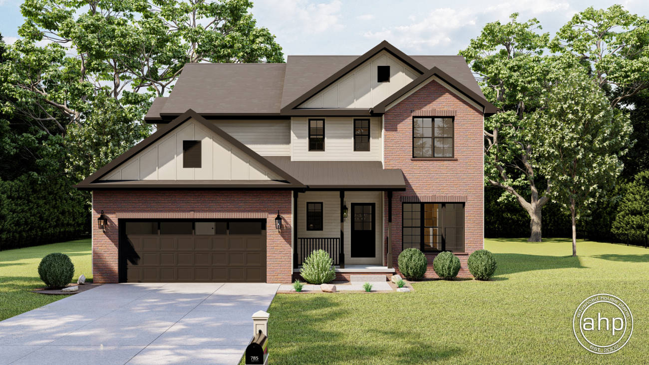 2 Story Traditional House Plan | Jamestown