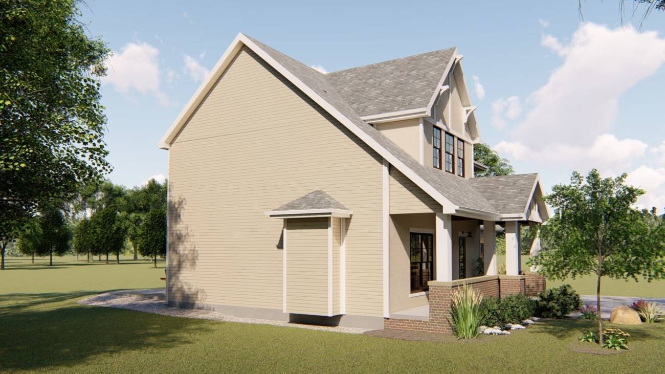 2 Story Cottage Style House Plan | Titus