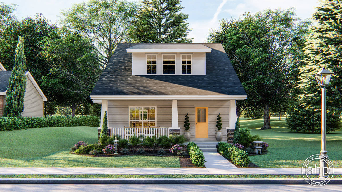 2 Story Cottage Style House Plan | Vane Cottage