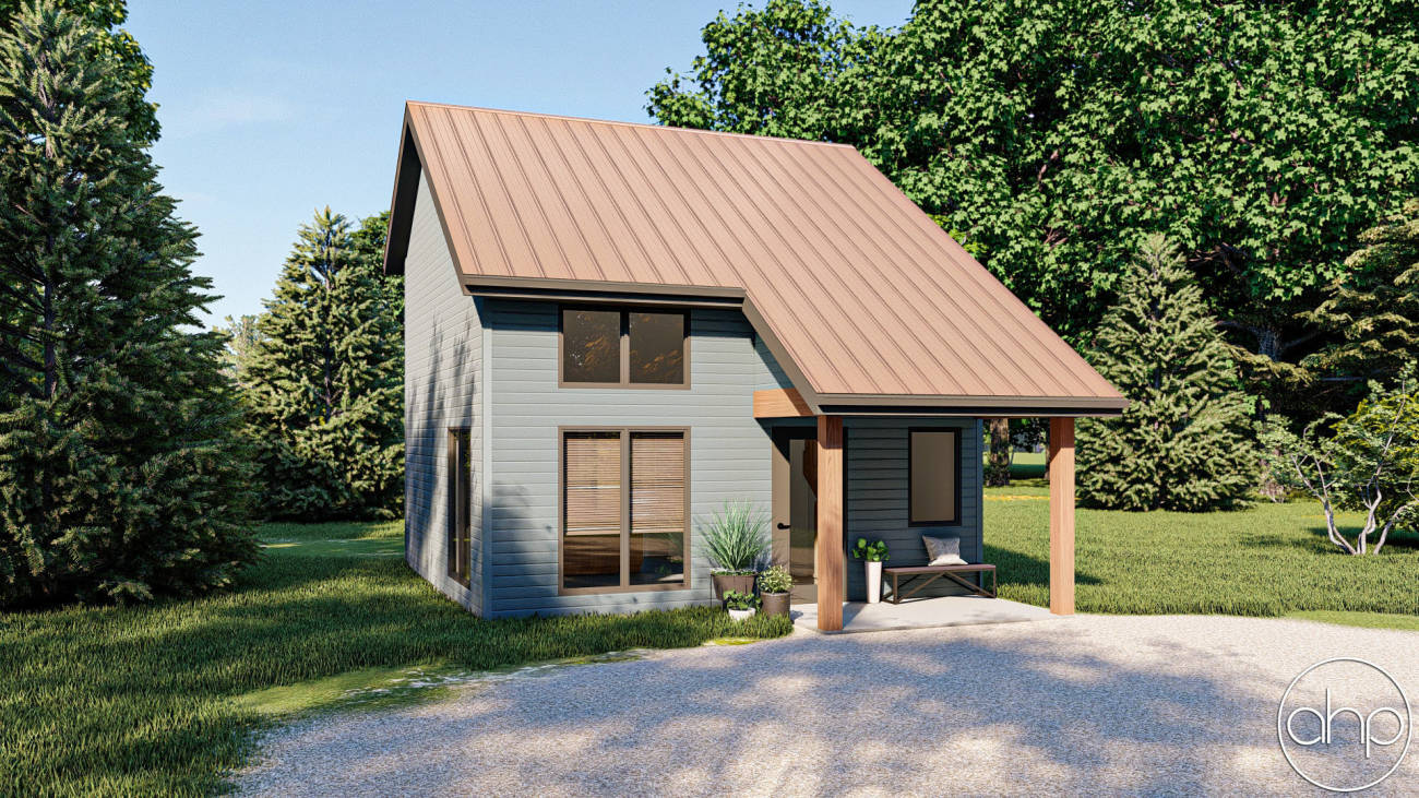 Modern Style Cabin Plan | Gray Lake