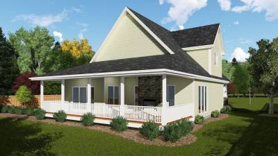 1.5 Story Craftsman House Plan | Richmond Creek