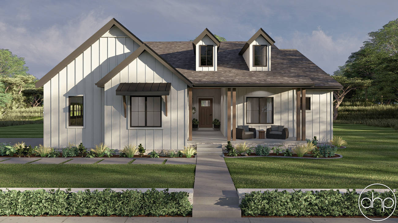 1 Story Modern Farmhouse House Plan | Copperden