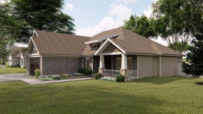 1 Story Bungalow Style House Plan | Ridgeway