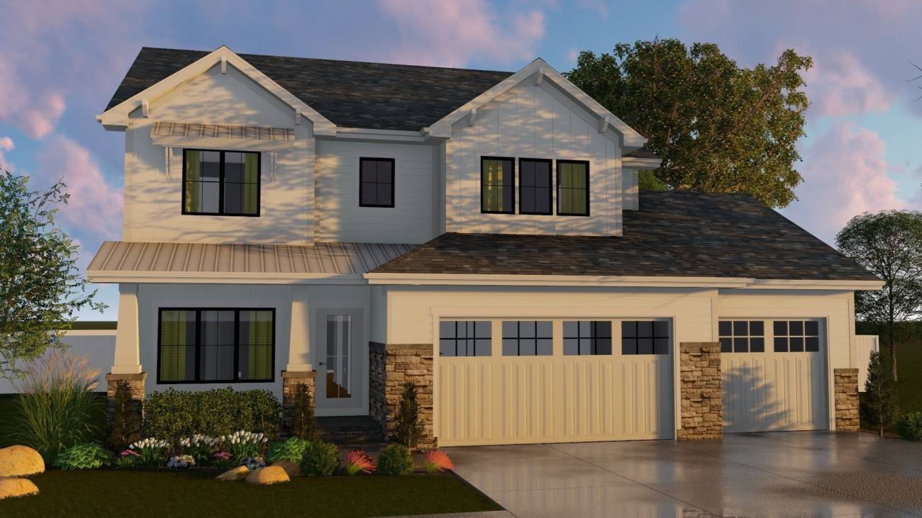 2 Story Craftsman Style Plan | Huber