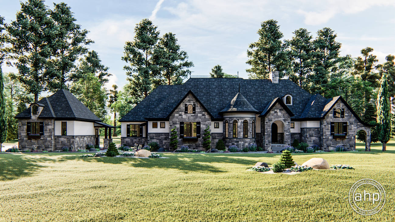 1 Story French Country House Plan | Chambers Bay