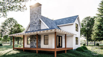 Modern Farmhouse Cabin Plan | Lilly