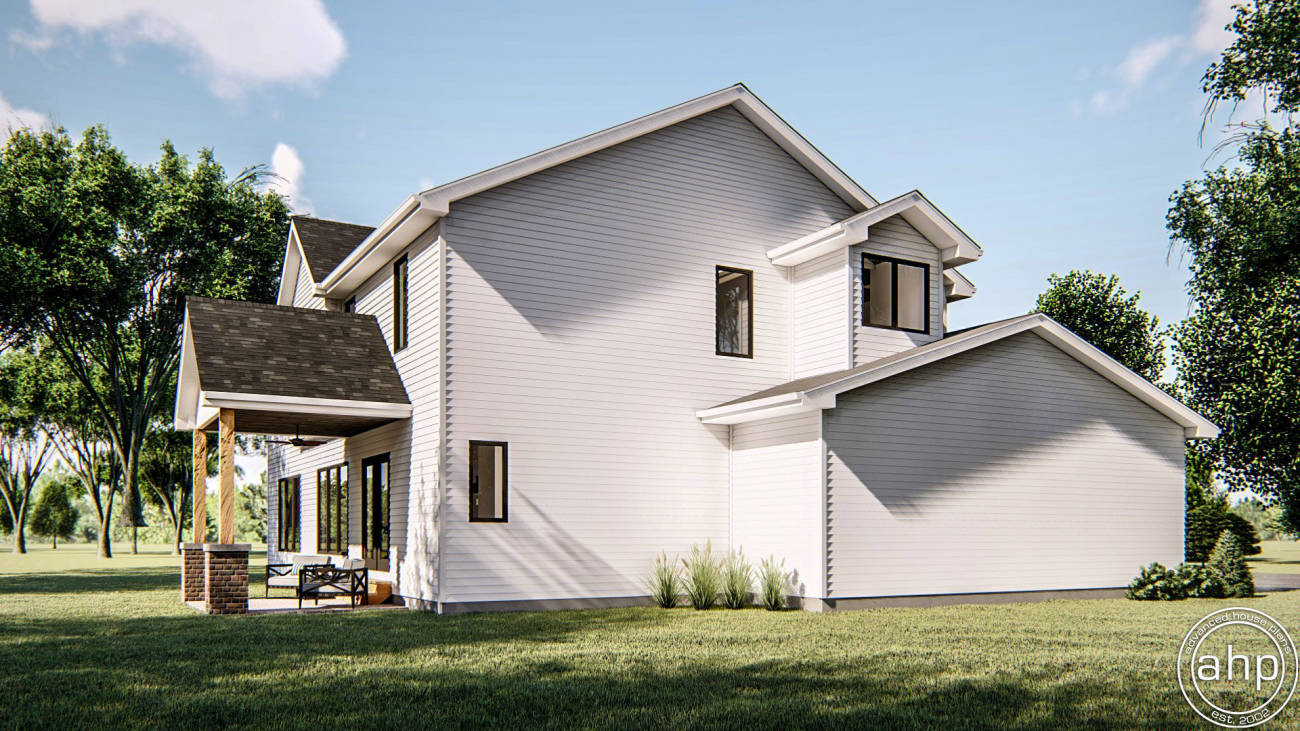 2 Story Modern Farmhouse House Plan | Sherman Oaks