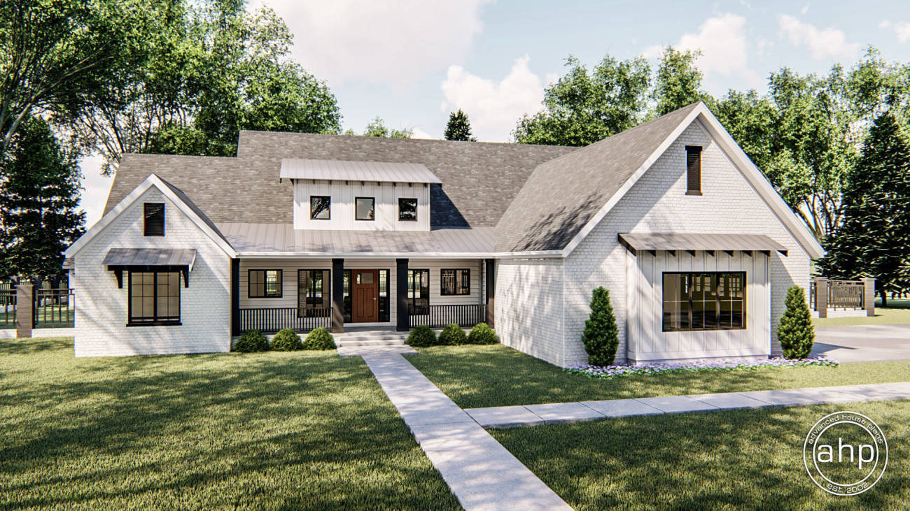 1 Story Modern Farmhouse House Plan | Vandyke