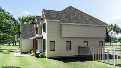 2 Story Modern Farmhouse House Plan | Wellington