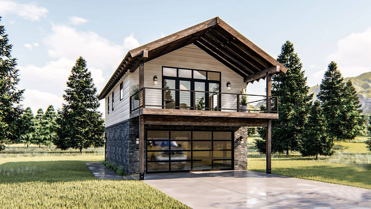 Modern Rustic Style Apartment Garage | Arapahoe