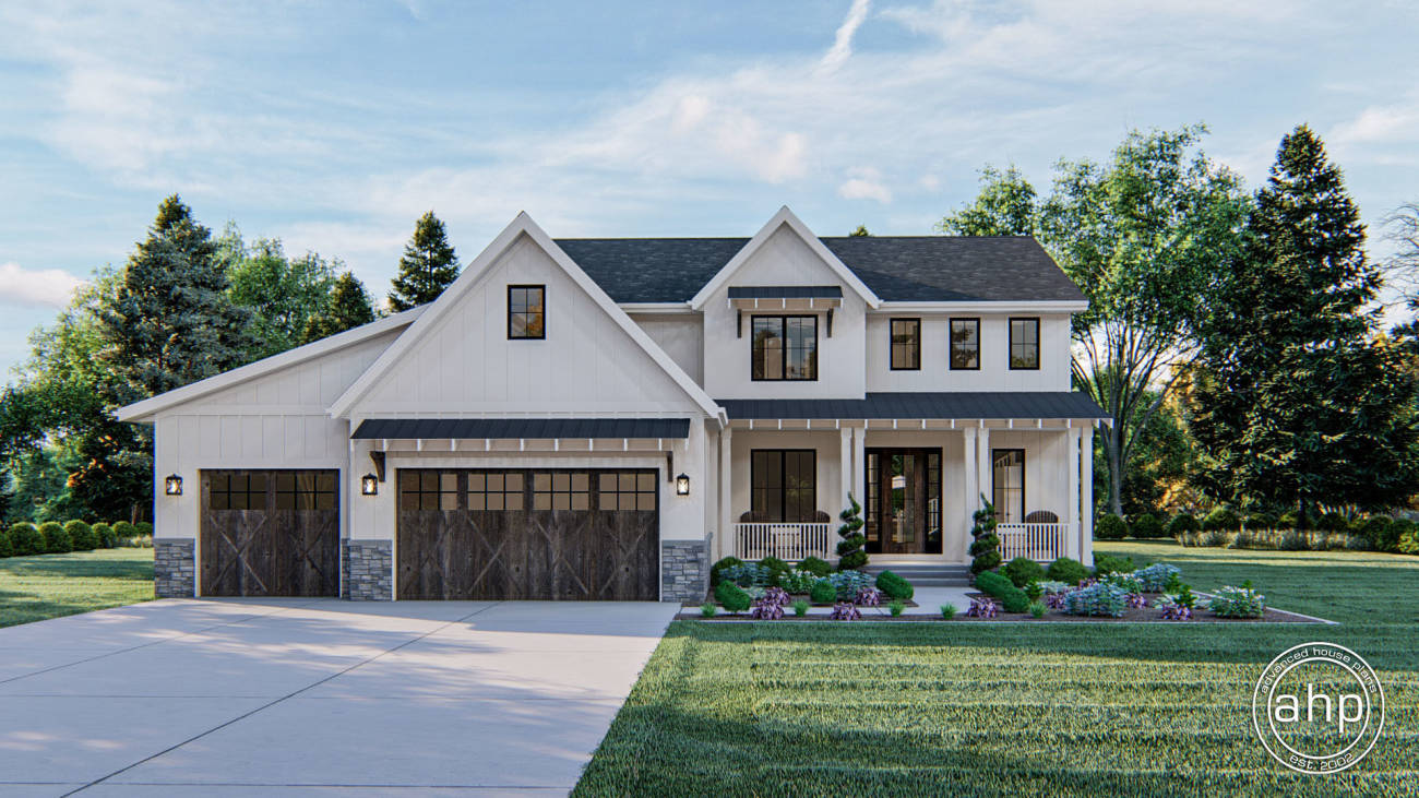 2 Story Modern Farmhouse Plan | Anderson