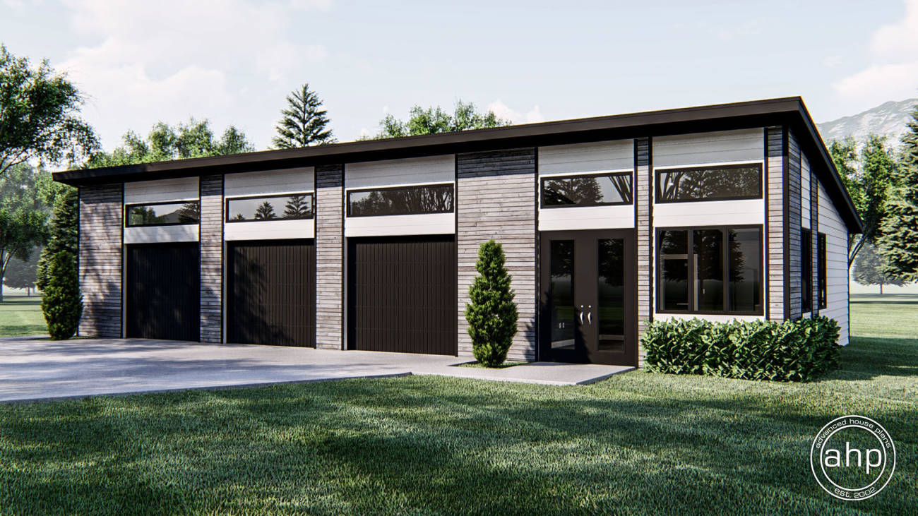 Modern 3 Car Garage | Farniok