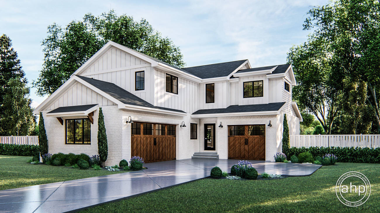 2 Story Modern Farmhouse Plan | Pickering