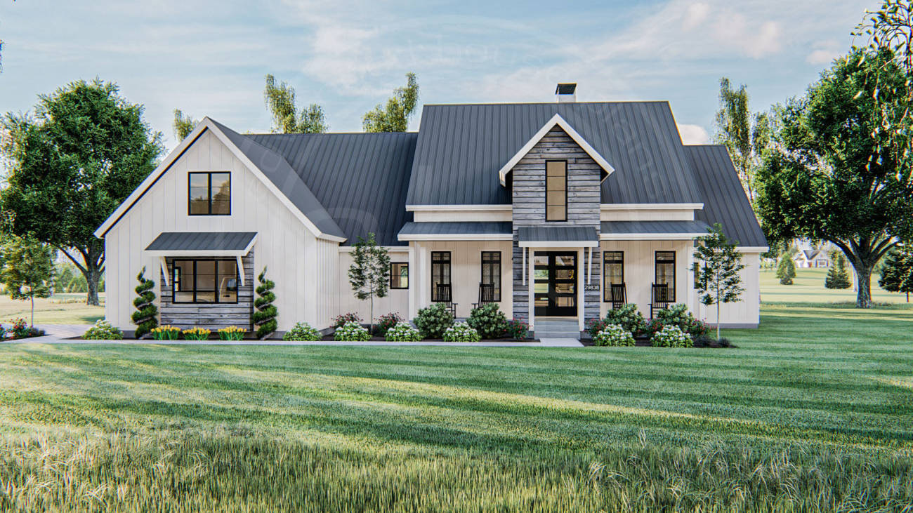 Signature 1 Story Modern Farmhouse Plan | Union Park