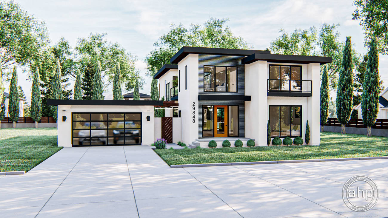 2 Story Modern Style House Plans | Fresno