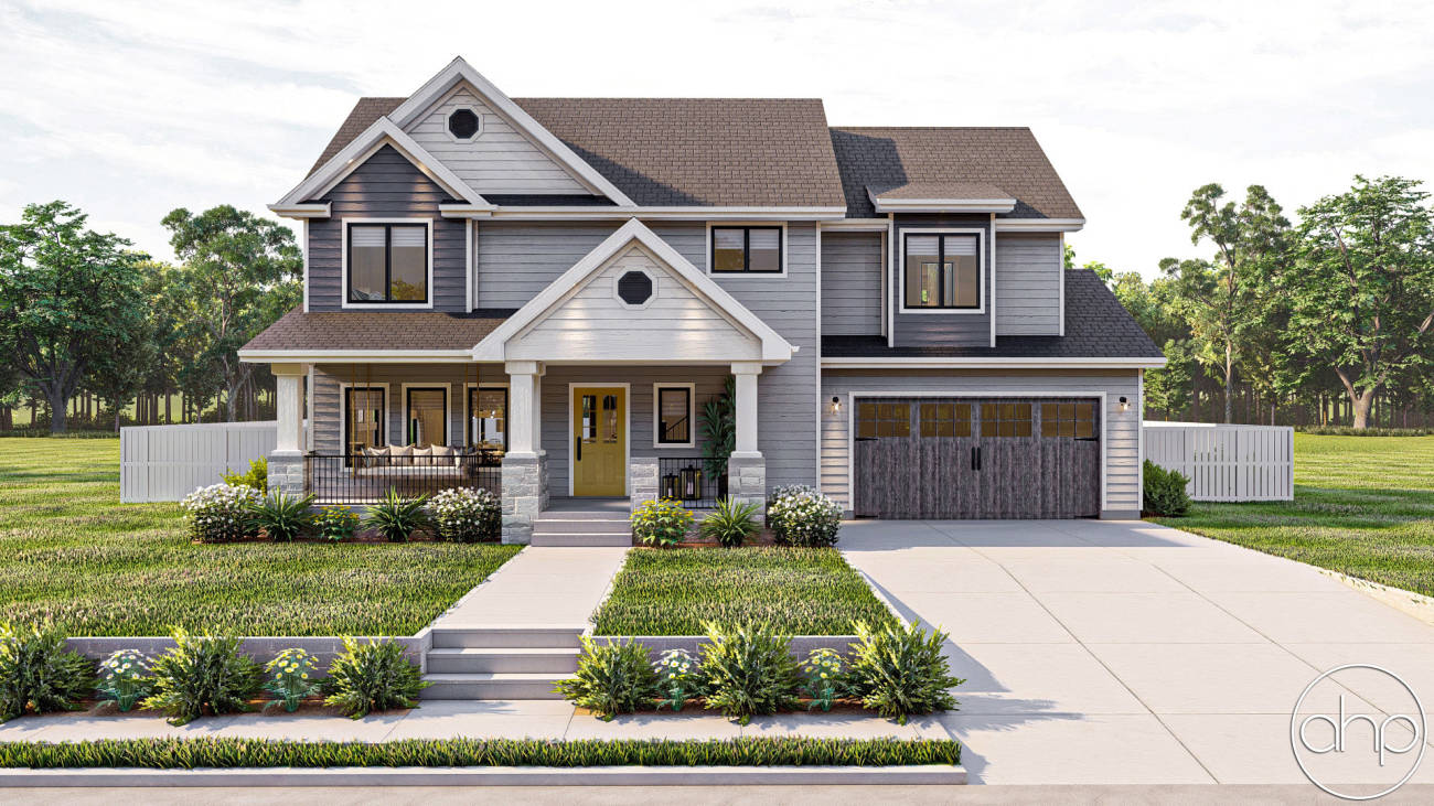 4 Bedroom 2 Story Traditional Style House Plan | Maryville