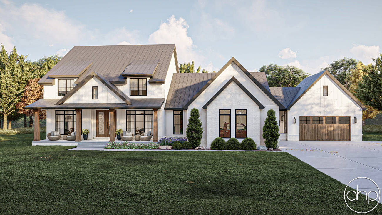 Modern Farmhouse Style House Plan | Wilmington