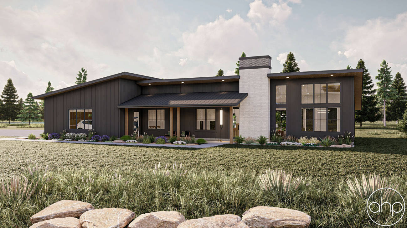 Modern Barndominium Style House Plan | Blue Ridge