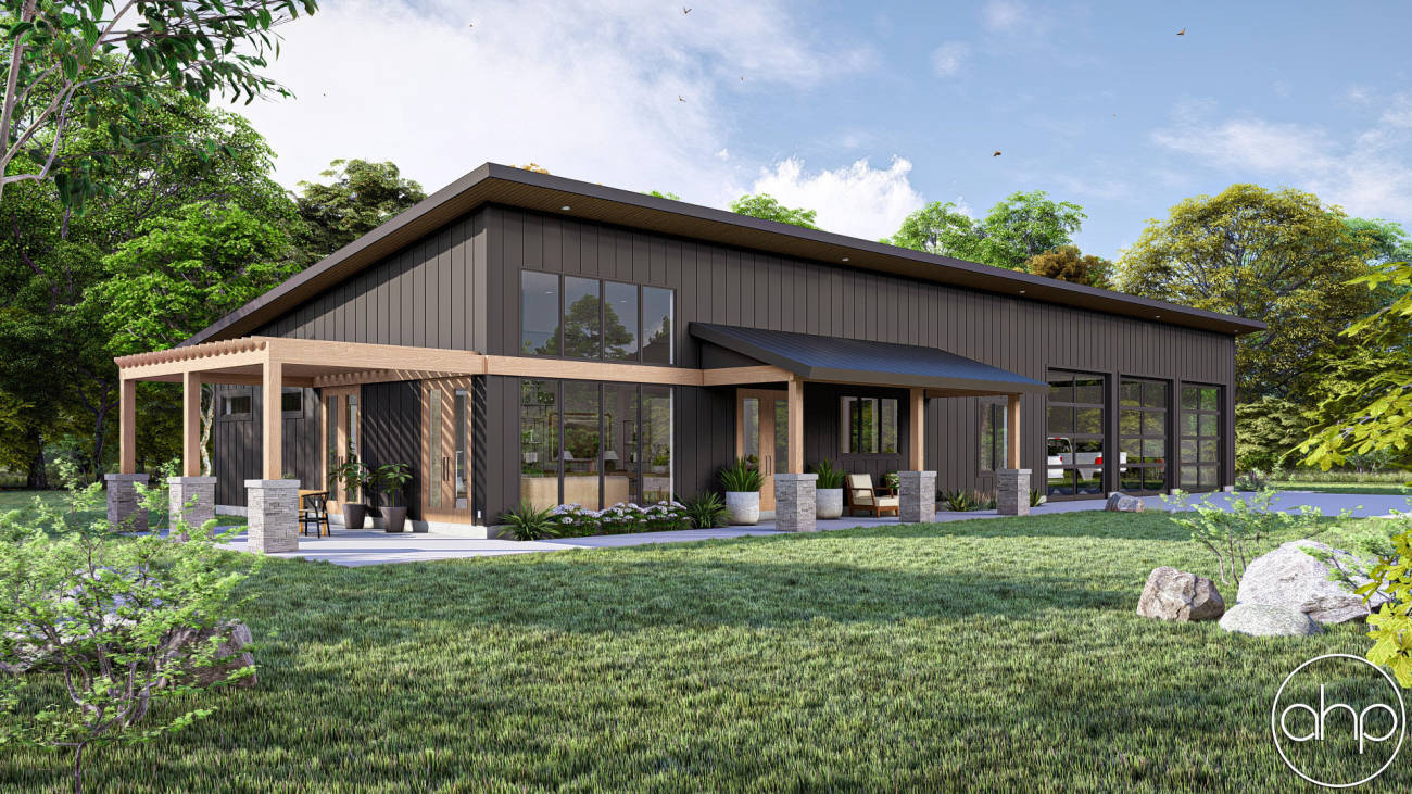 Modern Style Barndominium House Plan | Whalen Flats